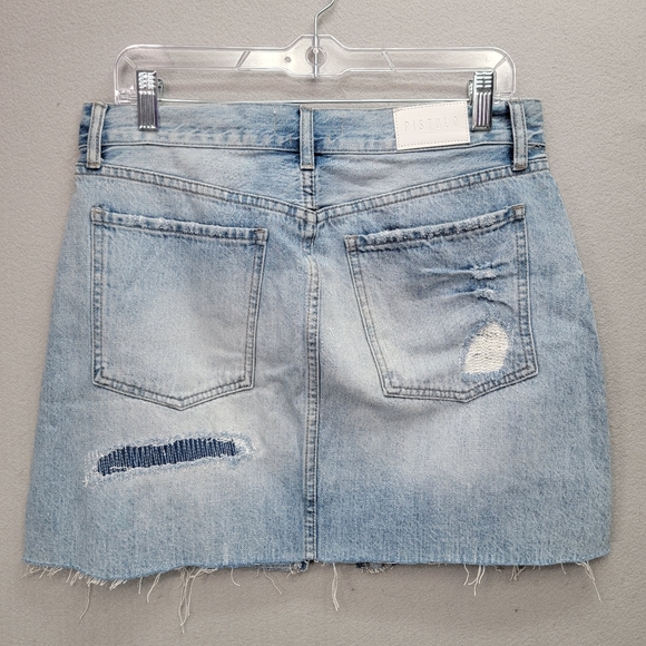 PISTOLA DISTRESSED CUT-OFF DENIM SKIRT, SIZE 30, NWT - Picture 2 of 8